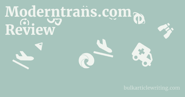 Moderntrans.com Review 1 by