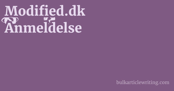 Modified.dk Anmeldelse 1 by