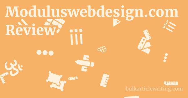 Moduluswebdesign.com Review 1 by