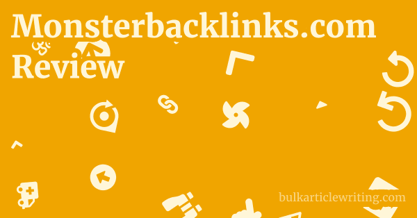 Monsterbacklinks.com Review 1 by