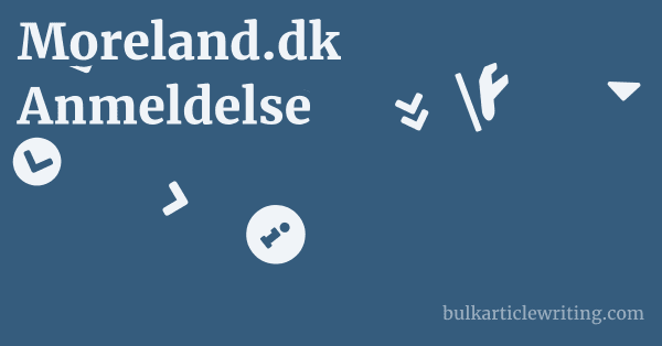 Moreland.dk Anmeldelse 1 by Partners