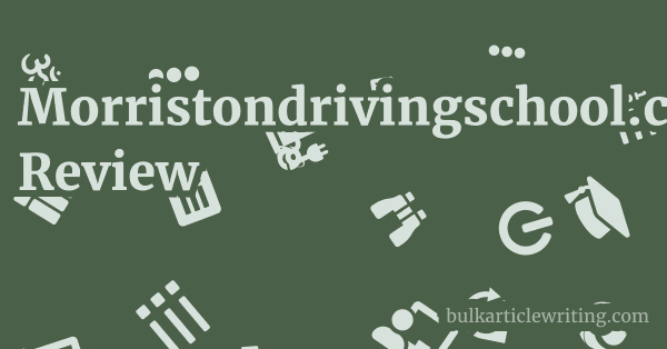 Morristondrivingschool.com Review 1 by