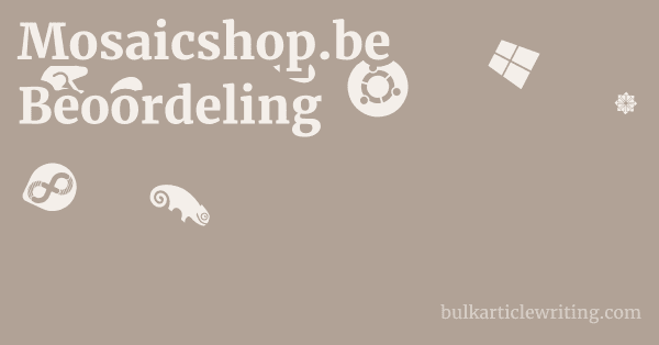 Mosaicshop.be Beoordeling 1 by Partners