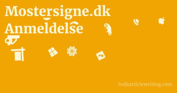 Mostersigne.dk Anmeldelse 1 by Partners
