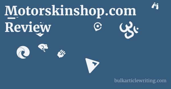 Motorskinshop.com Review 1 by
