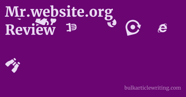Mr.website.org Review 1 by