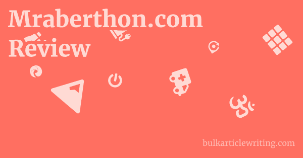 Mraberthon.com Review 1 by