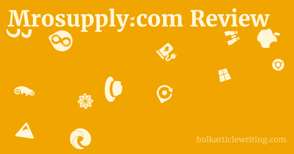 Mrosupply.com Review 1 by