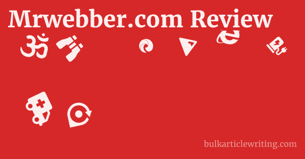 Mrwebber.com Review 1 by