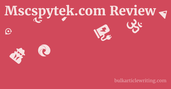 Mscspytek.com Review 1 by