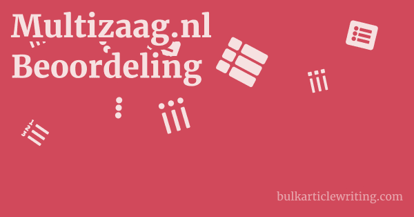 Multizaag.nl Beoordeling 1 by