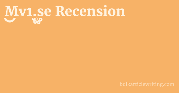 Mv1.se Recension 1 by