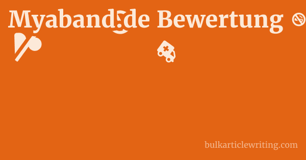 Myaband.de Bewertung 1 by