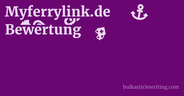 Myferrylink.de Bewertung 1 by