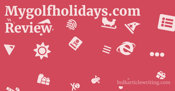 Mygolfholidays.com Review 1 by