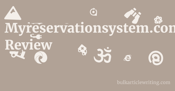 Myreservationsystem.com Review 1 by