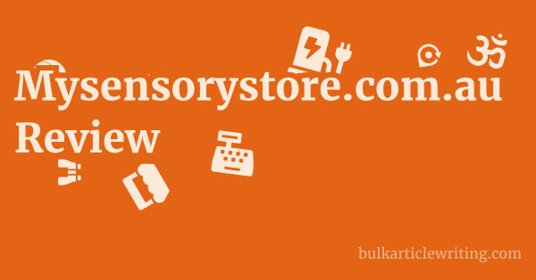 Mysensorystore.com.au Review 1 by Partners