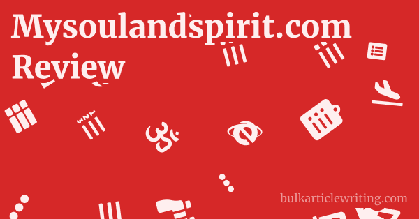 Mysoulandspirit.com Review 1 by Partners