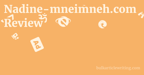 Nadine-mneimneh.com Review 1 by