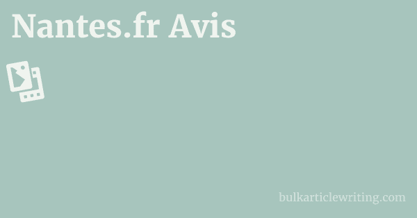 Nantes.fr Avis 1 by
