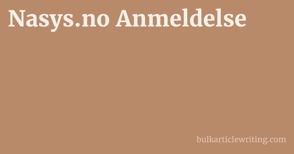 Nasys.no Anmeldelse 1 by Partners
