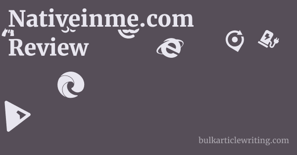 Nativeinme.com Review 1 by