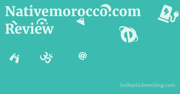 Nativemorocco.com Review 1 by