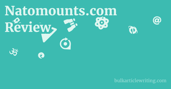 Natomounts.com Review 1 by Partners