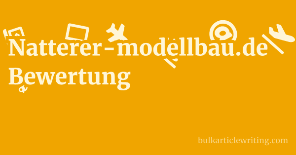 Natterer-modellbau.de Bewertung 1 by