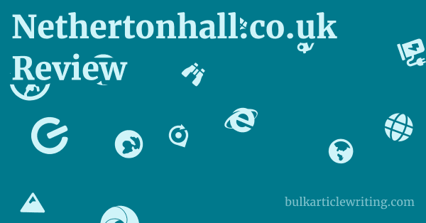 Nethertonhall.co.uk Review 1 by