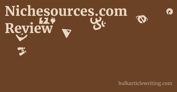 Nichesources.com Review 1 by