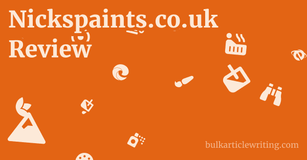 Nickspaints.co.uk Review 1 by Partners