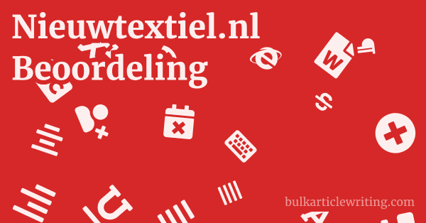 Nieuwtextiel.nl Beoordeling 1 by