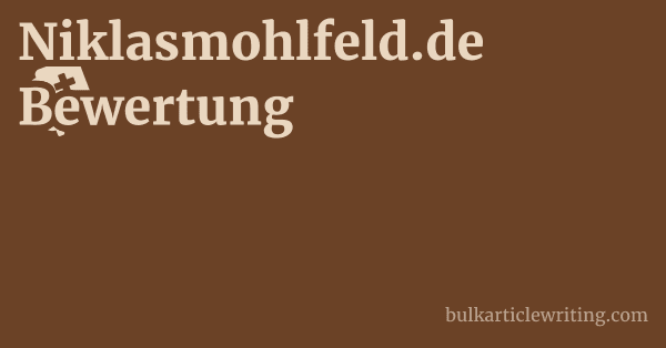 Niklasmohlfeld.de Bewertung 1 by