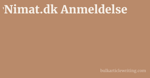 Nimat.dk Anmeldelse 1 by Partners