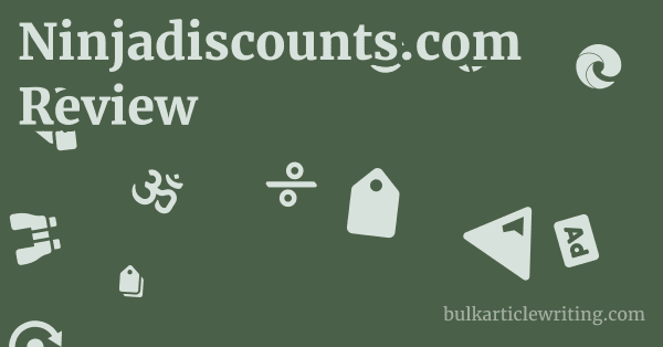 Ninjadiscounts.com Review 1 by Partners