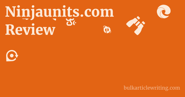 Ninjaunits.com Review 1 by