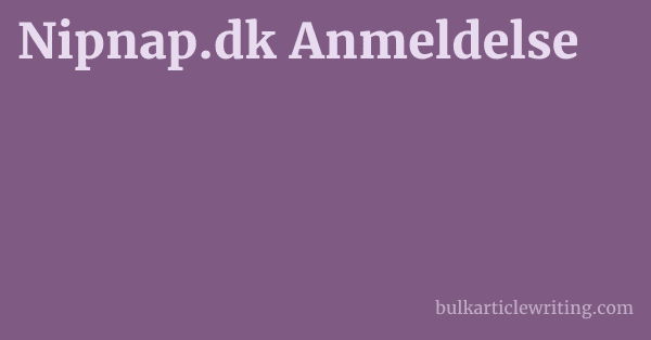 Nipnap.dk Anmeldelse 1 by