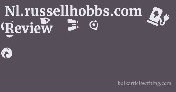 Nl.russellhobbs.com Review 1 by Partners