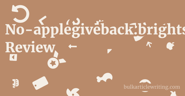 No-applegiveback.brightstar.com Review 1 by