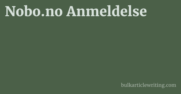 Nobo.no Anmeldelse 1 by Partners