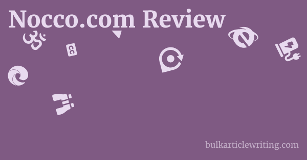 Nocco.com Review 1 by