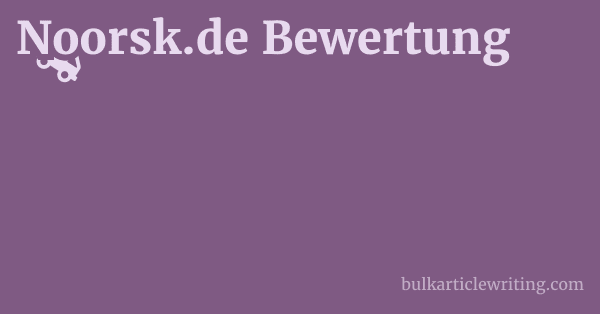 Noorsk.de Bewertung 1 by