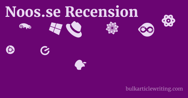Noos.se Recension 1 by Partners