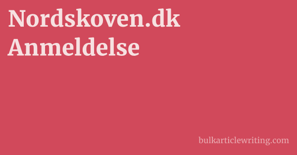 Nordskoven.dk Anmeldelse 1 by