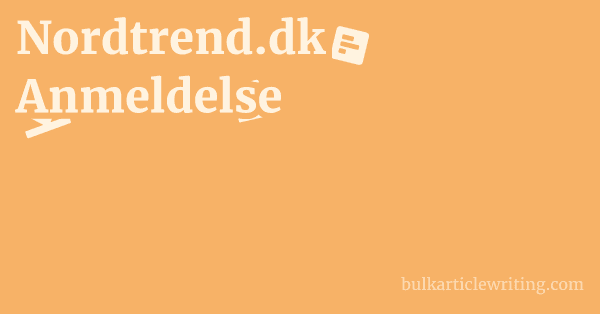 Nordtrend.dk Anmeldelse 1 by