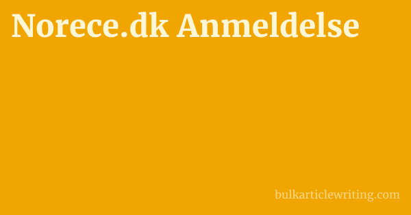 Norece.dk Anmeldelse 1 by Partners
