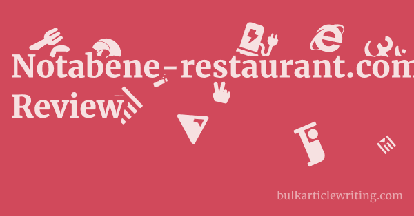 Notabene-restaurant.com Review 1 by