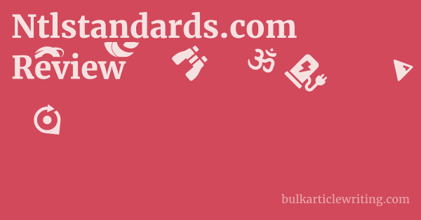 Ntlstandards.com Review 1 by