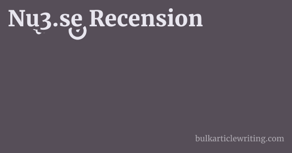 Nu3.se Recension 1 by